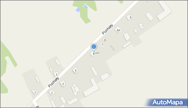 Puchały, Puchały, 6, mapa Puchały