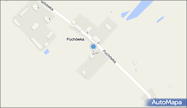 Puchówka, Puchówka, 11, mapa Puchówka