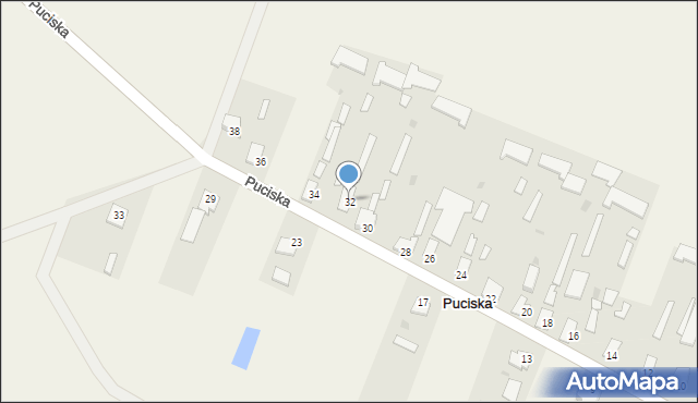 Puciska, Puciska, 32, mapa Puciska