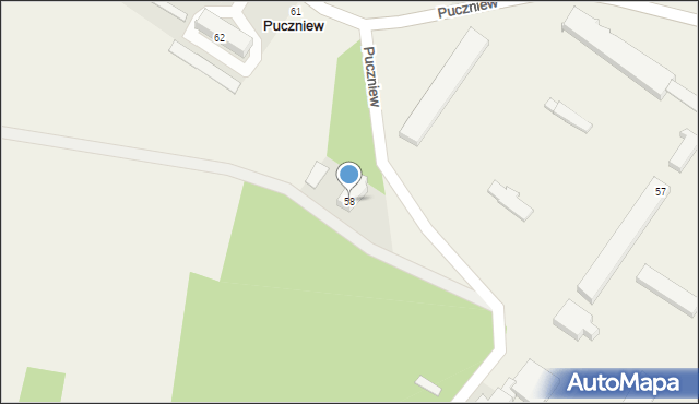 Puczniew, Puczniew, 58, mapa Puczniew