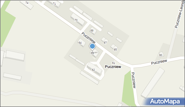 Puczniew, Puczniew, 63, mapa Puczniew