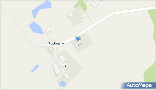 Pudlikajmy, Pudlikajmy, 3, mapa Pudlikajmy