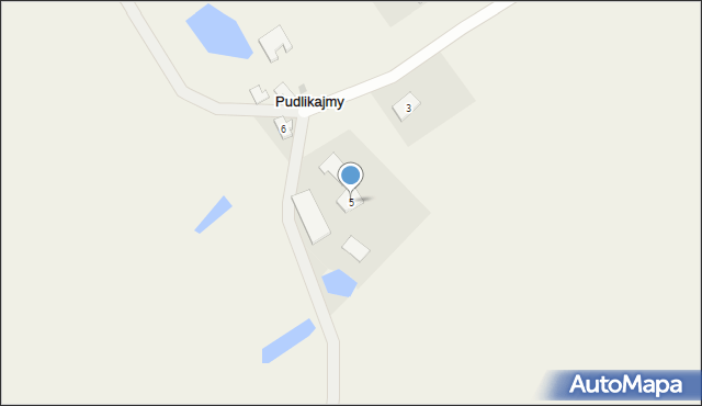 Pudlikajmy, Pudlikajmy, 5, mapa Pudlikajmy