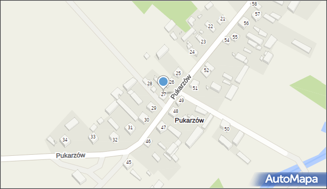 Pukarzów, Pukarzów, 27, mapa Pukarzów