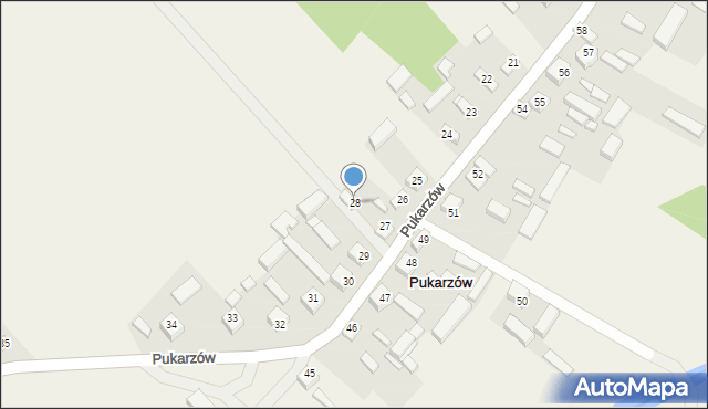 Pukarzów, Pukarzów, 28, mapa Pukarzów