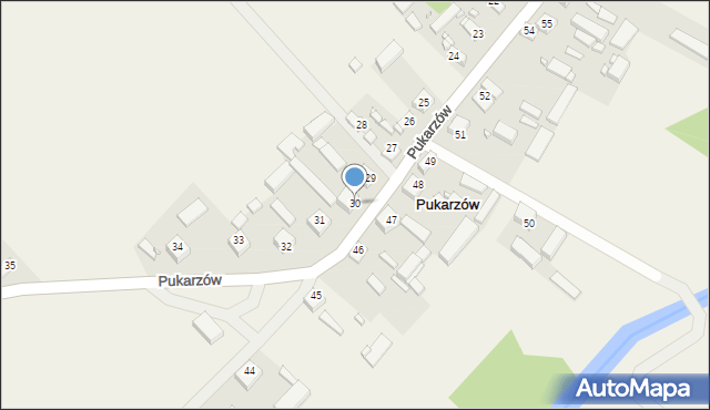 Pukarzów, Pukarzów, 30, mapa Pukarzów