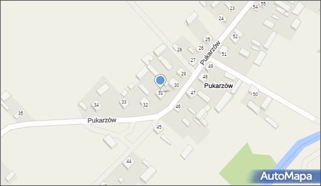 Pukarzów, Pukarzów, 31, mapa Pukarzów