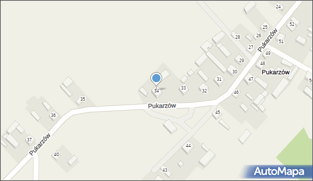 Pukarzów, Pukarzów, 34, mapa Pukarzów