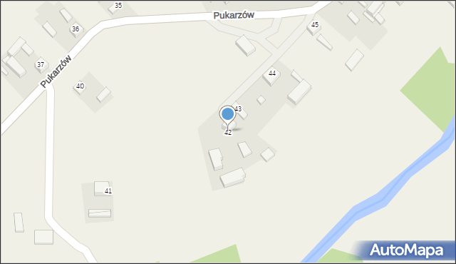 Pukarzów, Pukarzów, 42, mapa Pukarzów