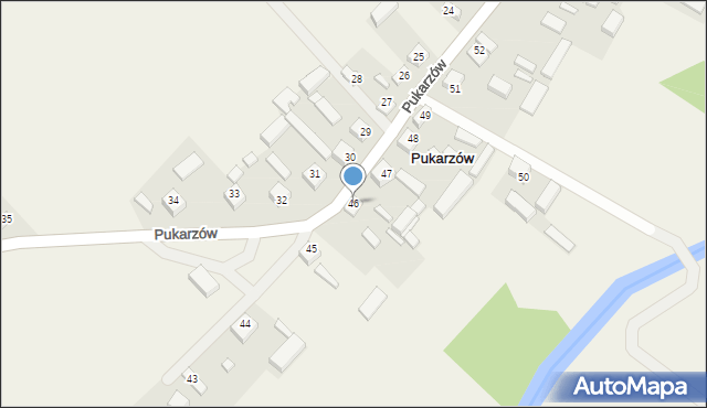 Pukarzów, Pukarzów, 46, mapa Pukarzów