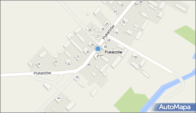 Pukarzów, Pukarzów, 47, mapa Pukarzów