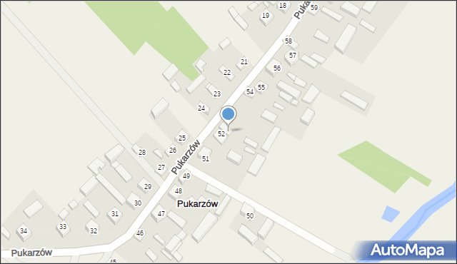 Pukarzów, Pukarzów, 53, mapa Pukarzów