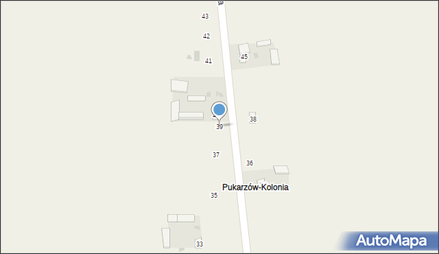 Pukarzów-Kolonia, Pukarzów-Kolonia, 39, mapa Pukarzów-Kolonia