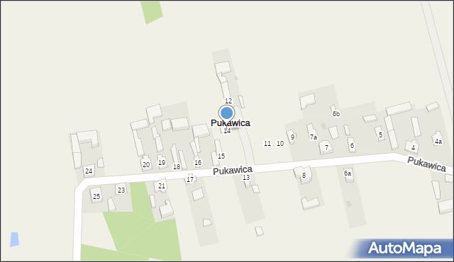 Pukawica, Pukawica, 14, mapa Pukawica