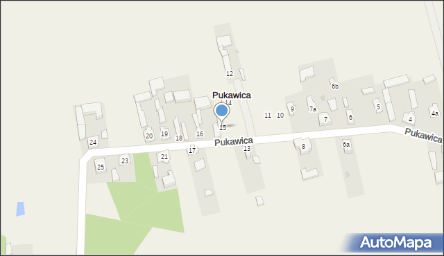 Pukawica, Pukawica, 15, mapa Pukawica