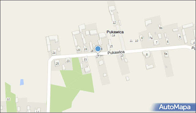 Pukawica, Pukawica, 17, mapa Pukawica