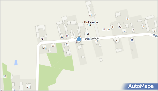 Pukawica, Pukawica, 17a, mapa Pukawica