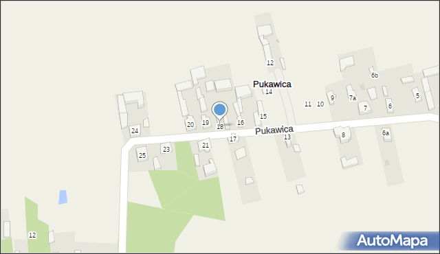 Pukawica, Pukawica, 18, mapa Pukawica