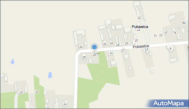 Pukawica, Pukawica, 23, mapa Pukawica