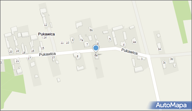 Pukawica, Pukawica, 6a, mapa Pukawica