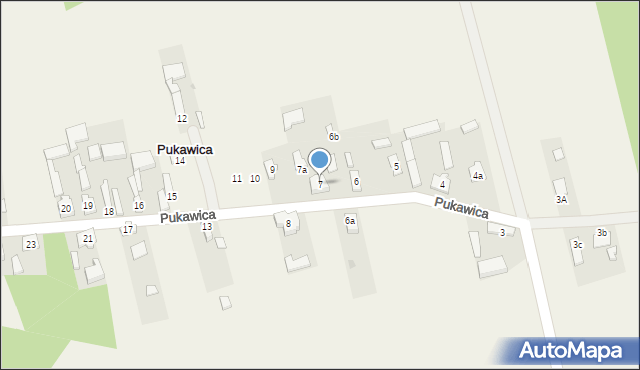 Pukawica, Pukawica, 7, mapa Pukawica