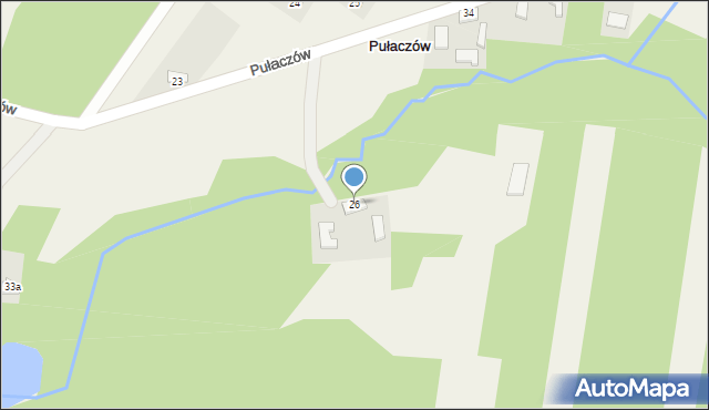 Pułaczów, Pułaczów, 26, mapa Pułaczów