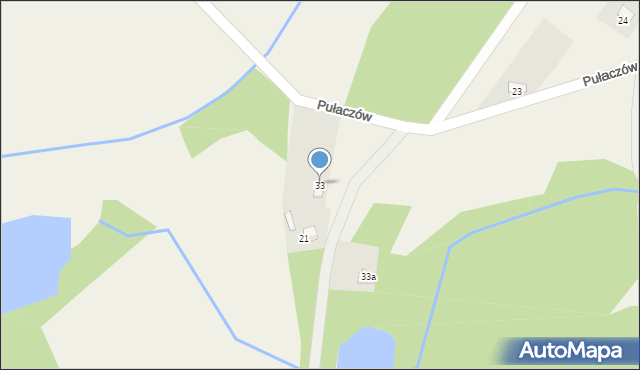 Pułaczów, Pułaczów, 33, mapa Pułaczów