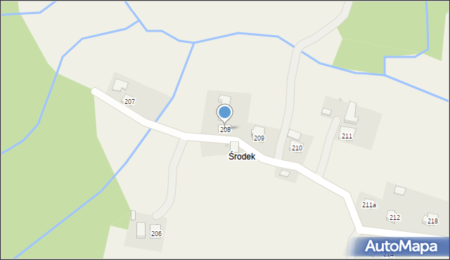 Pułanki, Pułanki, 208, mapa Pułanki