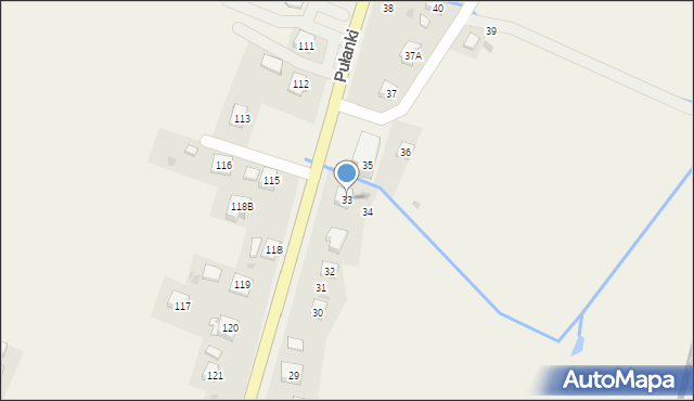 Pułanki, Pułanki, 33, mapa Pułanki