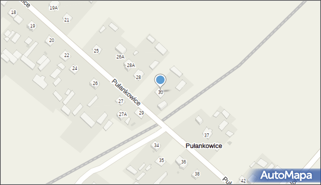 Pułankowice, Pułankowice, 30, mapa Pułankowice