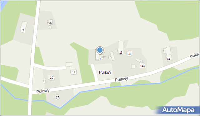 Puławy, Puławy, 12, mapa Puław