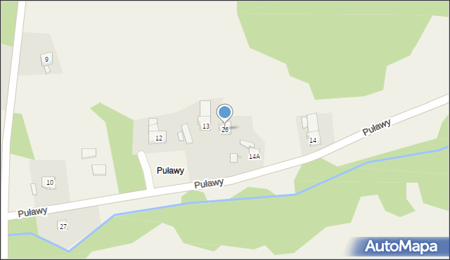 Puławy, Puławy, 26, mapa Puław