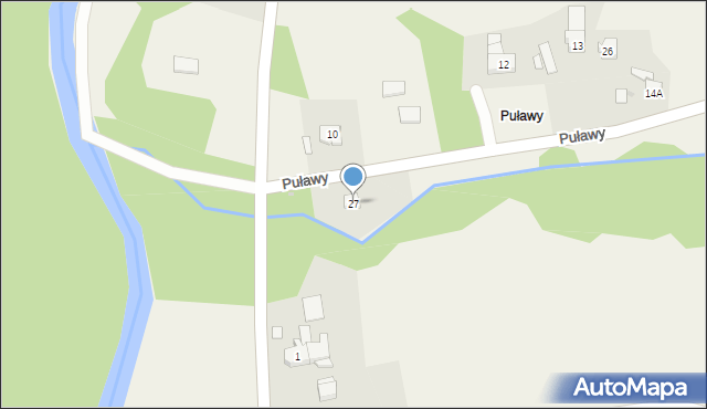 Puławy, Puławy, 27, mapa Puław