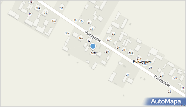 Pulczynów, Pulczynów, 30B, mapa Pulczynów