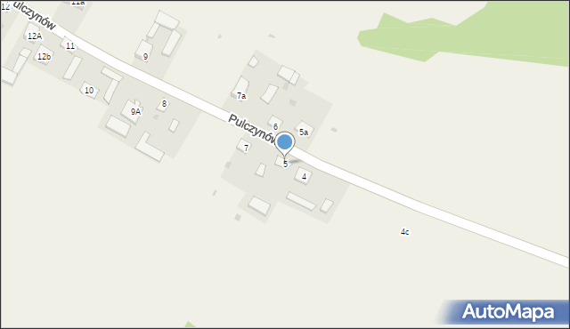 Pulczynów, Pulczynów, 5, mapa Pulczynów