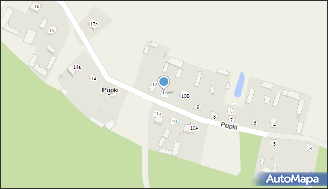 Pupki, Pupki, 11, mapa Pupki