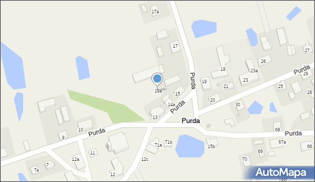 Purda, Purda, 19a, mapa Purda