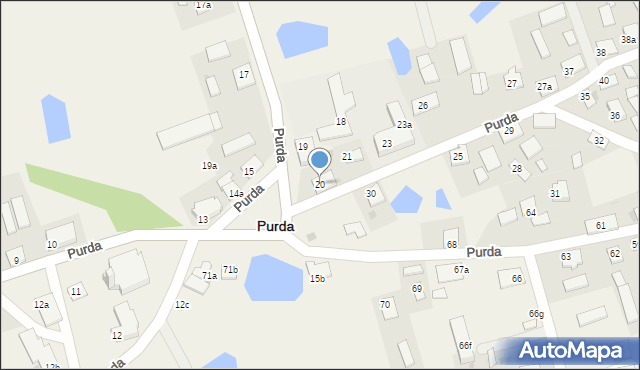 Purda, Purda, 20, mapa Purda