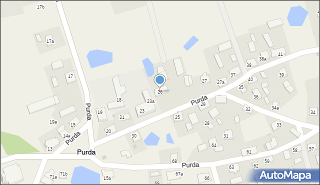 Purda, Purda, 26, mapa Purda