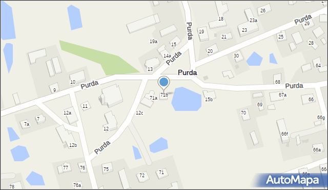 Purda, Purda, 71b, mapa Purda