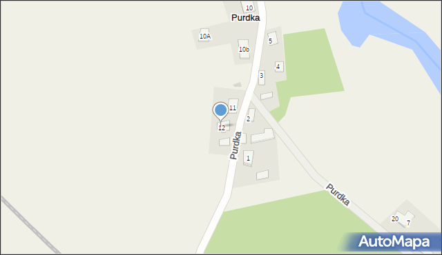 Purdka, Purdka, 12, mapa Purdka