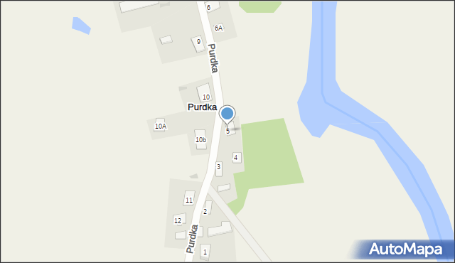 Purdka, Purdka, 5, mapa Purdka
