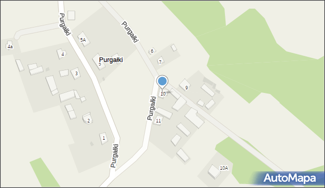 Purgałki, Purgałki, 10, mapa Purgałki