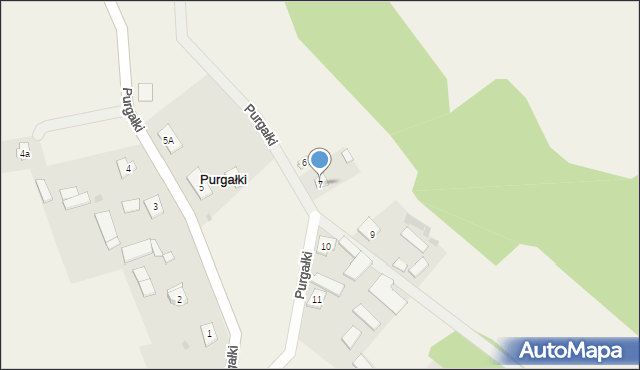 Purgałki, Purgałki, 7, mapa Purgałki