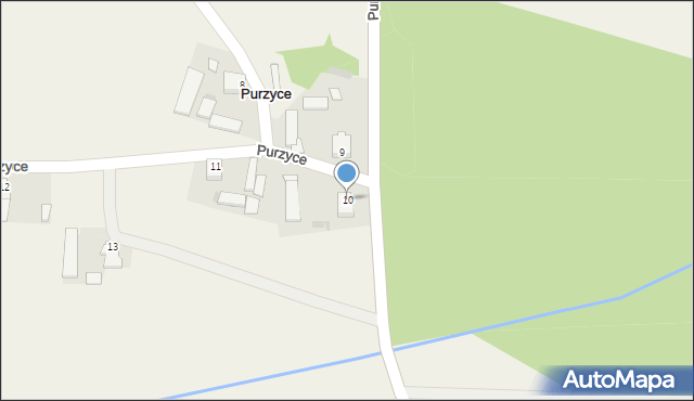 Purzyce, Purzyce, 10, mapa Purzyce