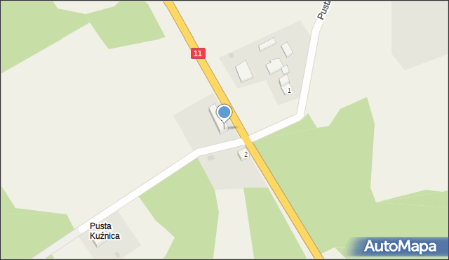 Pusta Kuźnica, Pusta Kuźnica, 4/E, mapa Pusta Kuźnica