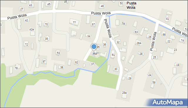 Pusta Wola, Pusta Wola, 35A, mapa Pusta Wola
