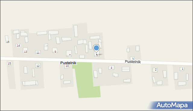 Pustelnik, Pustelnik, 5, mapa Pustelnik