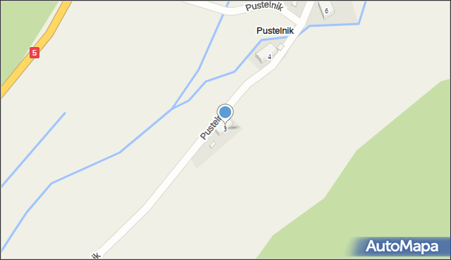 Pustelnik, Pustelnik, 3, mapa Pustelnik