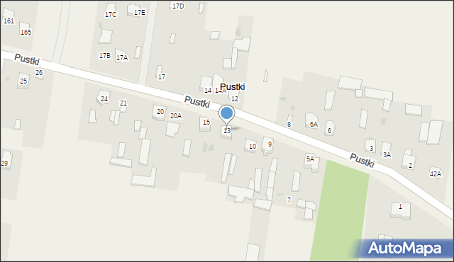 Pustki, Pustki, 13, mapa Pustki